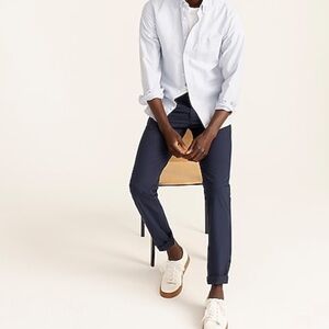 J crew 484 slim fit tech pants for men navy blue